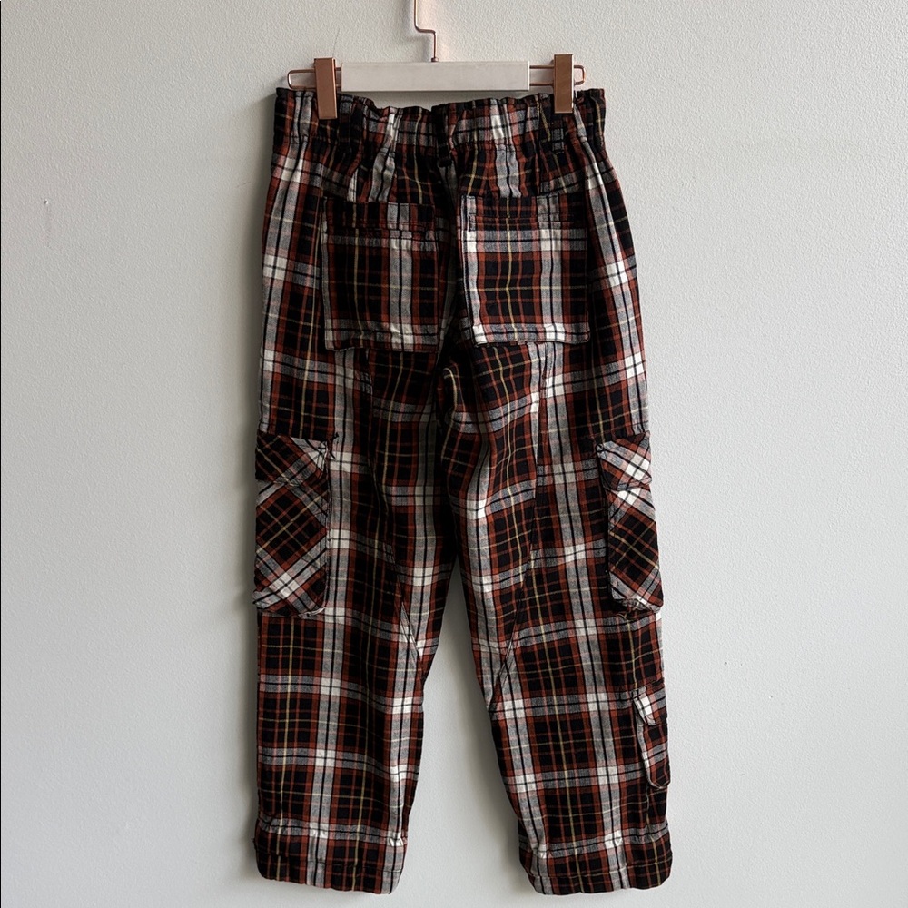 Free People Brown & Black Plaid Cargo Pants - Picture 5 of 6